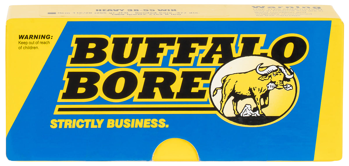 Buffalo Bore .38-55 Winchester Heavy Semi-Jacketed Flat Point 255 Grain 20/Box
