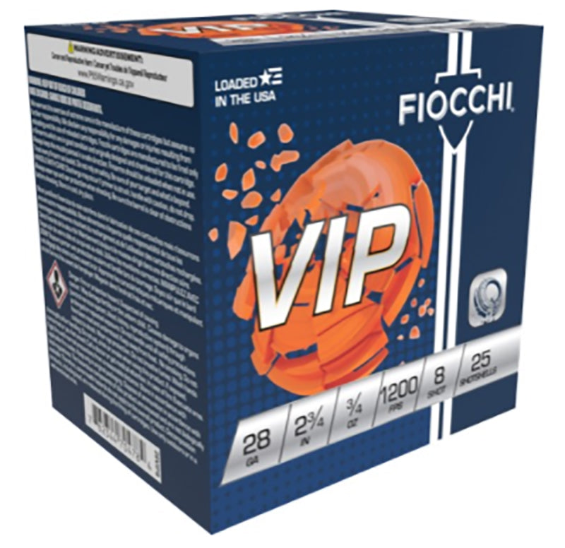 Fiocchi 28 Gauge  #8 3/4 oz 2.75 in 250/Box [Item 10304]