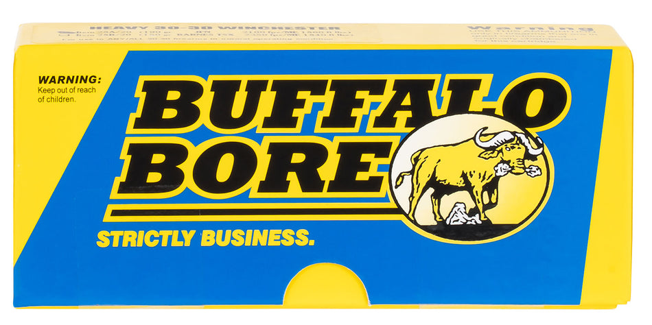 Buffalo Bore 9mm Luger / Parabellum Outdoorsman +P Hard Cast Flat Nose 147 Grain 20/Box