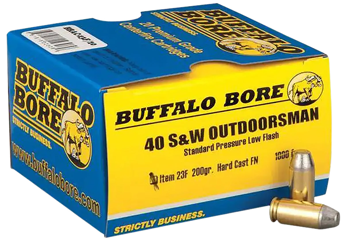 Buffalo Bore .40 S&W Outdoorsman Hard Cast Flat Nose 200 Grain 20/Box
