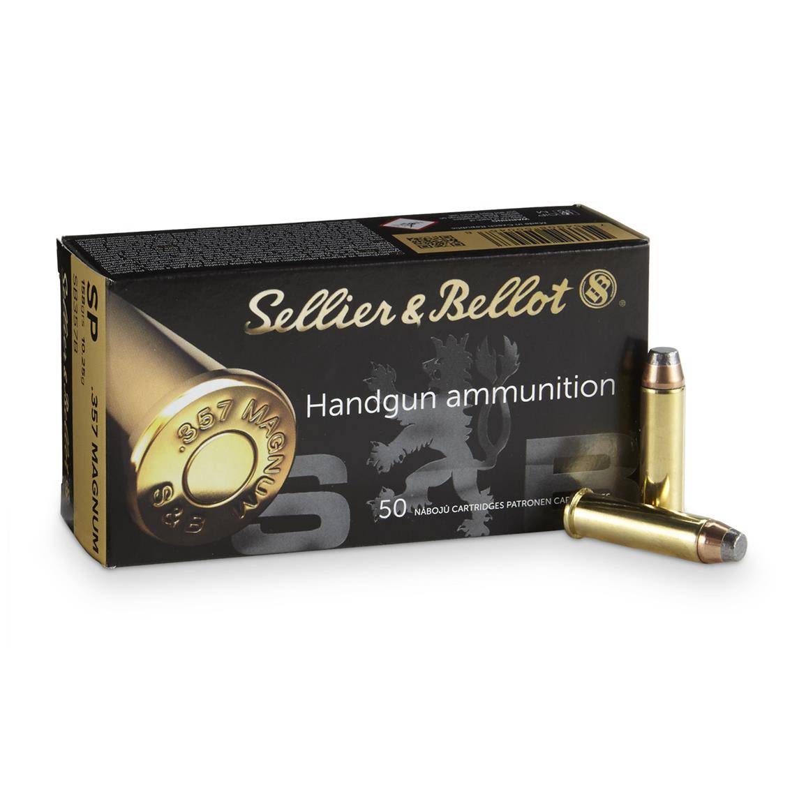 Sellier and Bellot .357 Magnum Handgun Soft Point 158 Grain 50/Box