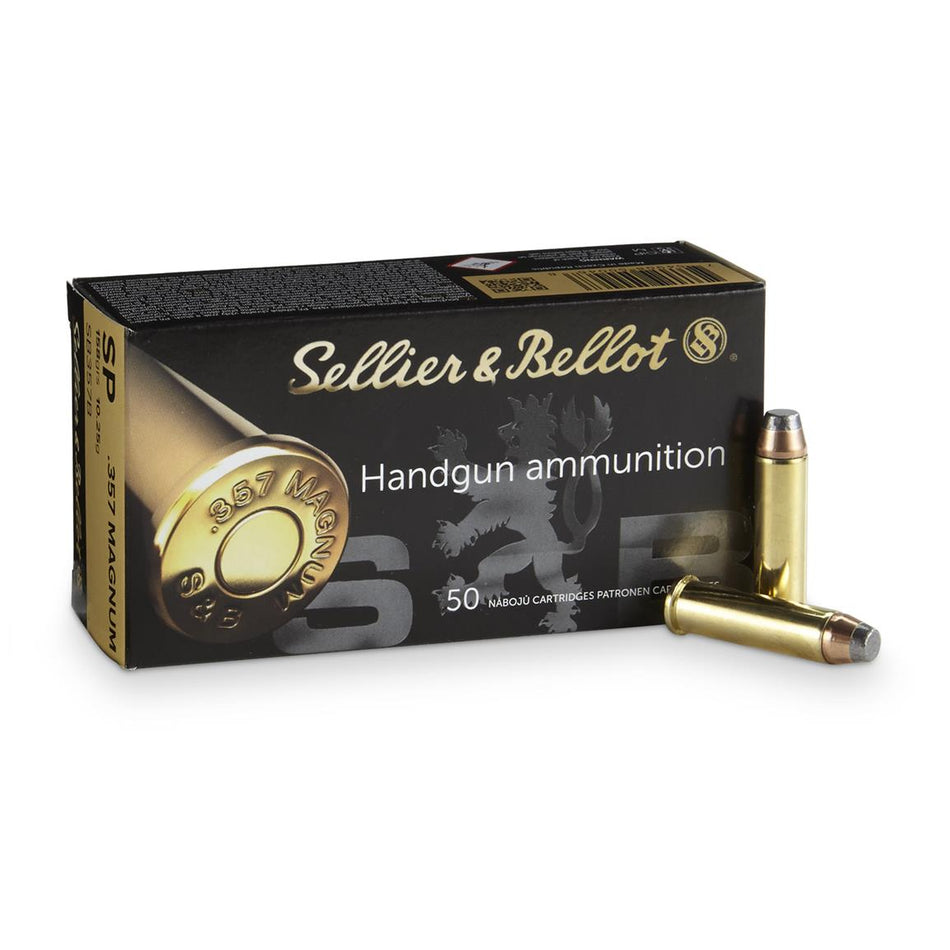 Sellier and Bellot .357 Magnum Handgun Soft Point 158 Grain 50/Box