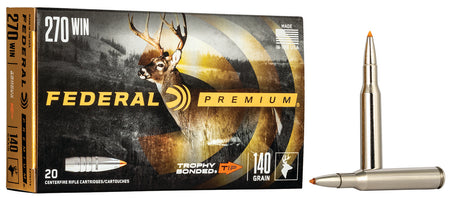 Federal .270 Winchester Premium Trophy Bonded Tip 140 Grain 20/Box