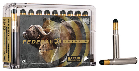 Federal 9.3x72mmR Premium Safari Cape-Shok Woodleigh Hydro Solid 286 Grain 20/Box
