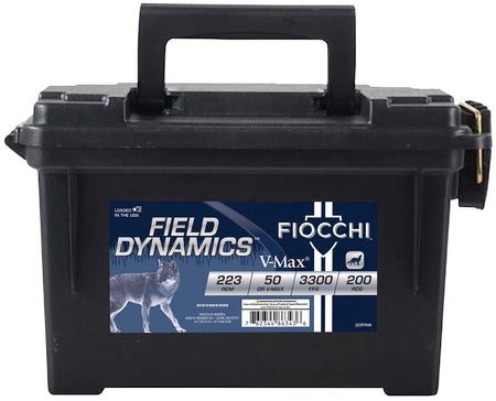 Fiocchi .223 Remington Field Dynamics Hornady V-Max 50 Grain 200/Box