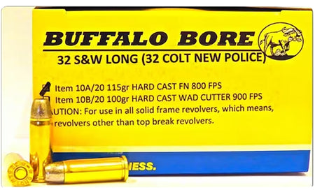 Buffalo Bore .32 S&W Long Personal Defense Hard Cast Flat Nose 115 Grain 20/Box