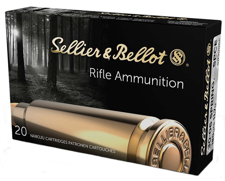 Sellier and Bellot .30-06 Springfield Rifle Soft Point Cut Through Edge 180 Grain 20/Box