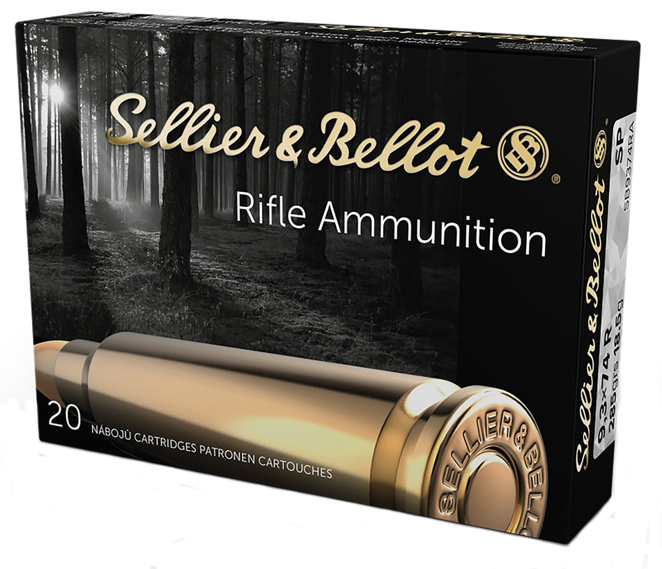 Sellier and Bellot 9.3x72mmR Rifle Soft Point 286 Grain 20/Box