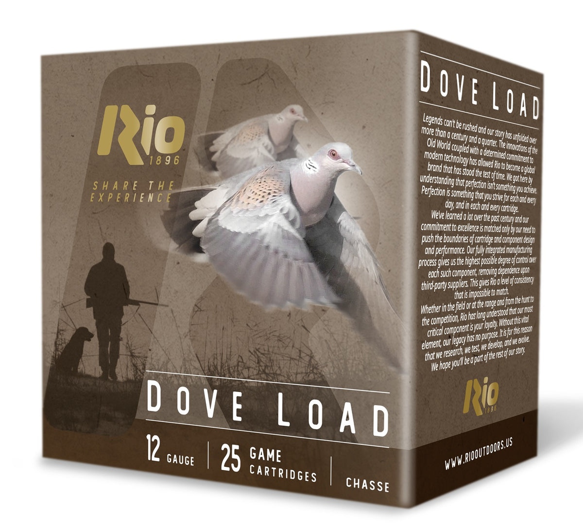 RIO RDL32HV8 DOVE LOAD 12G 2-3/4 8 25/10 1350 FPS