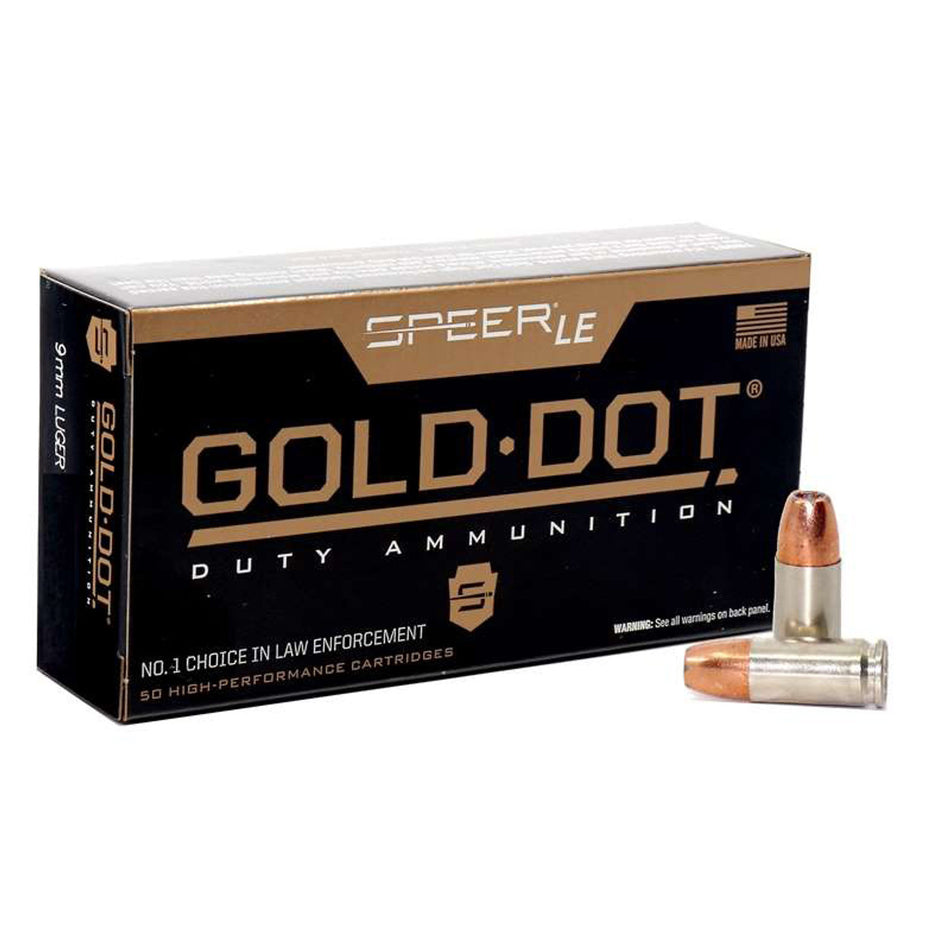 CCI Gold Dot 9mm Luger 147 Grain HP 50 Per Box  - 1000/Case