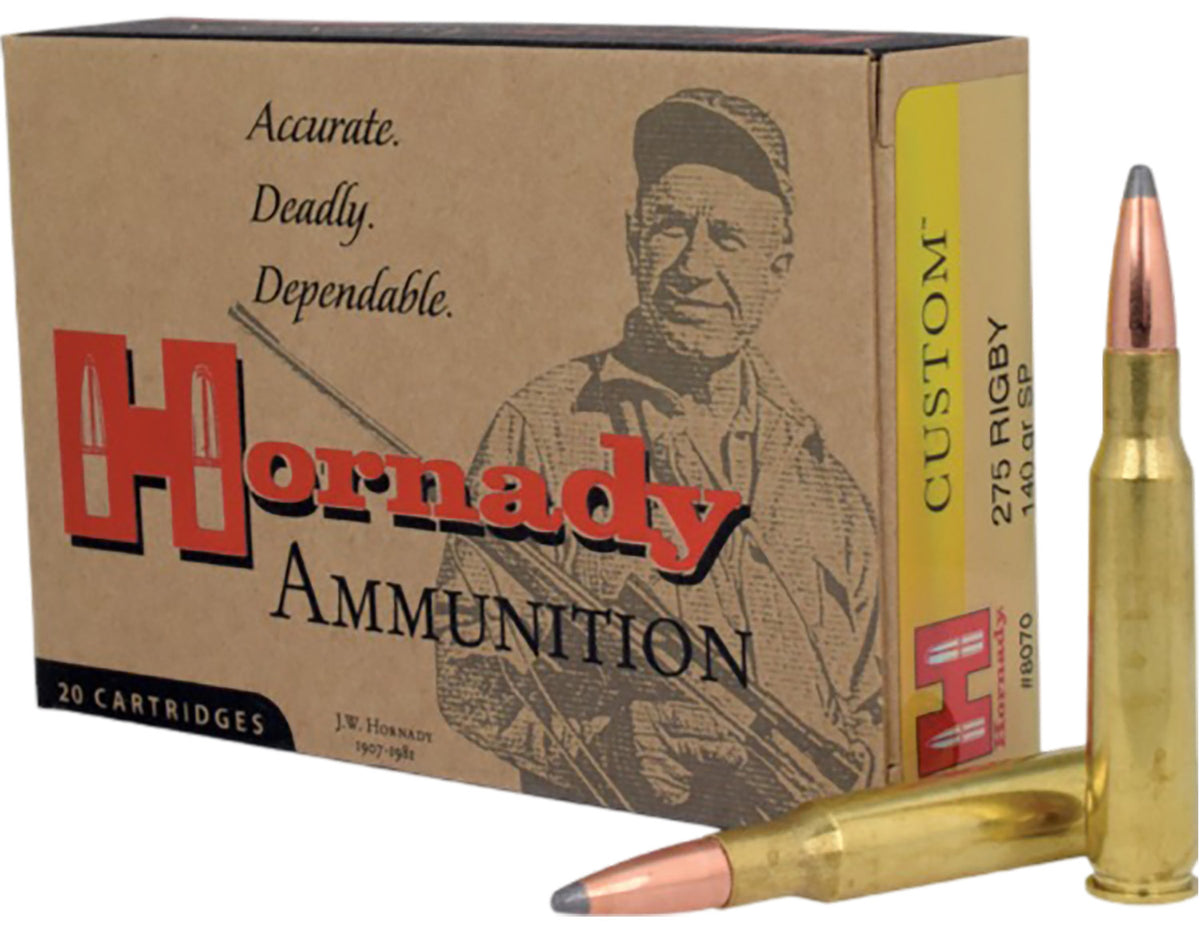 Hornady .275 Rigby Custom InterLock Spire Point 140 Grain 20/Box