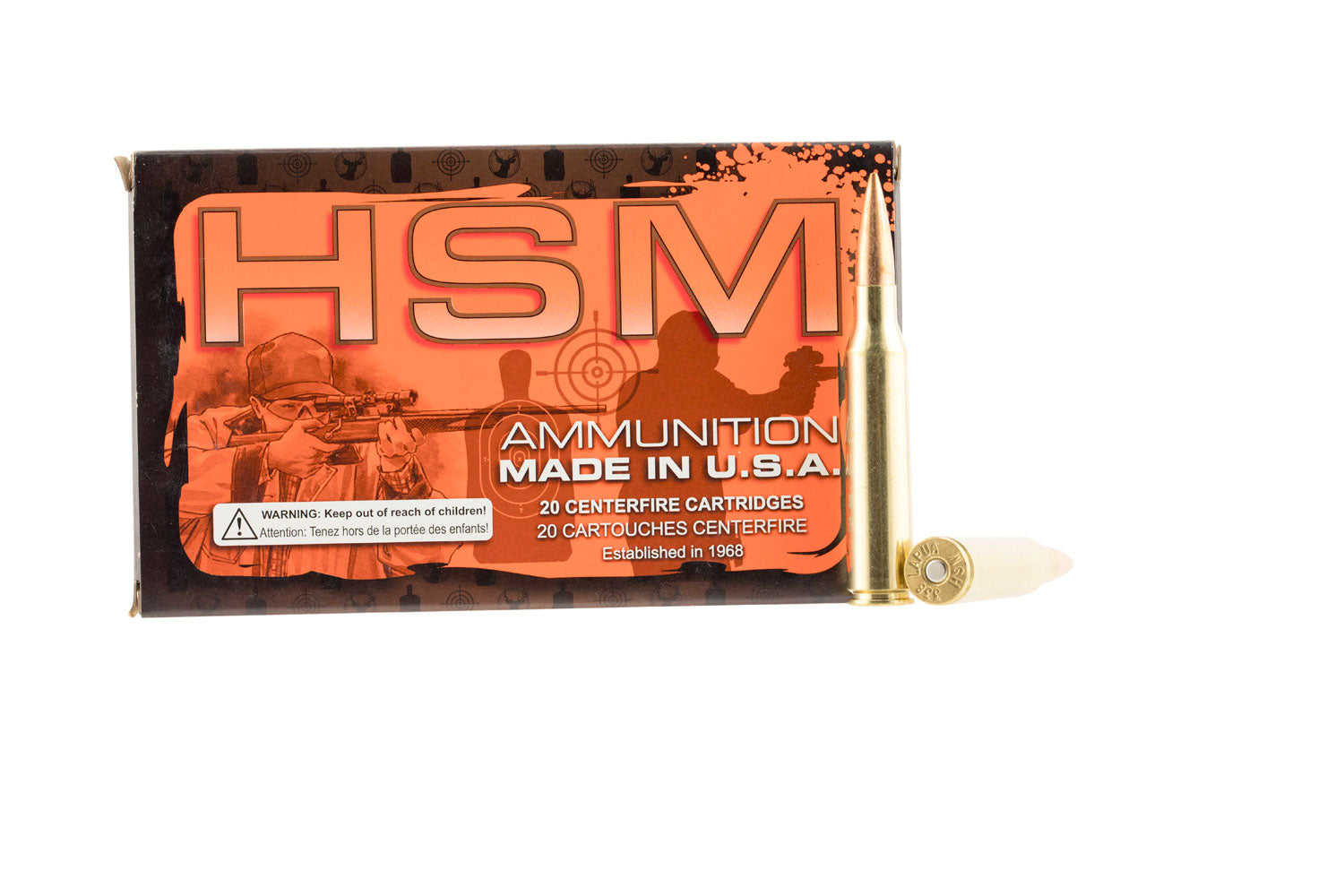 HSM .338 Lapua Magnum Match Sierra MatchKing Boat Tail Hollow Point 250 Grain 20/Box