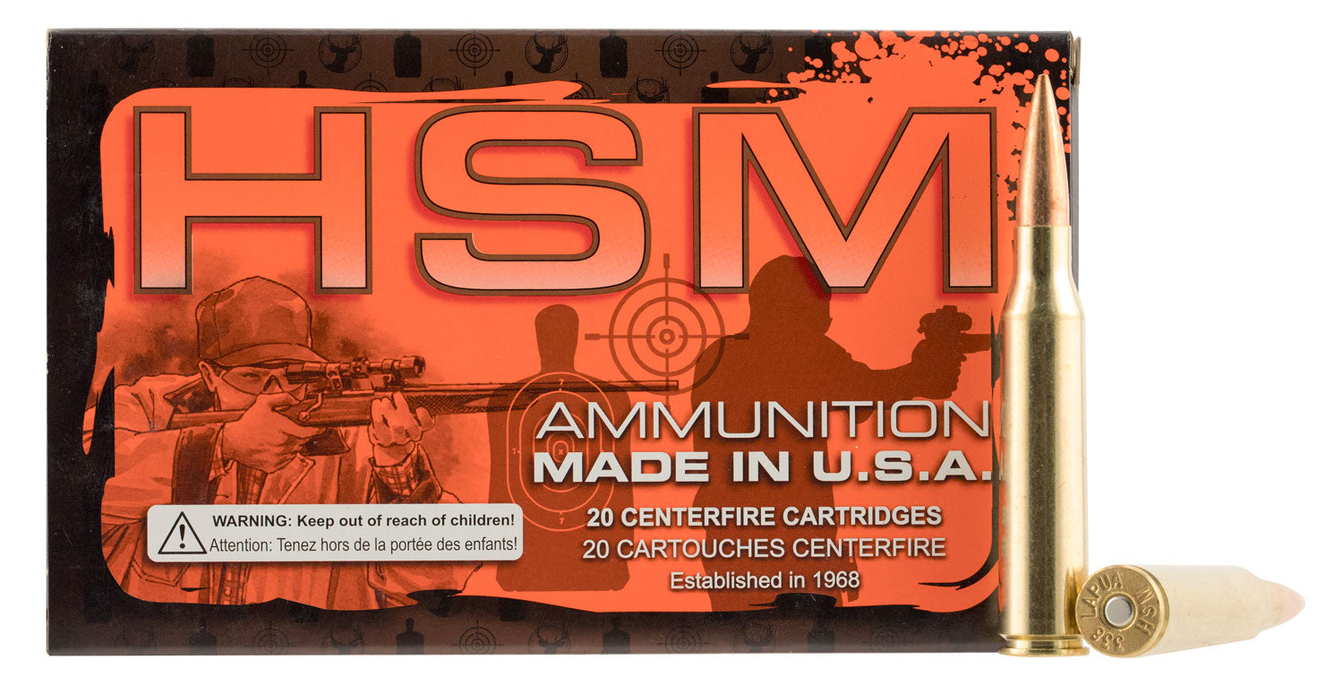 HSM .338 Lapua Magnum Match Sierra MatchKing Boat Tail Hollow Point 300 Grain 20/Box