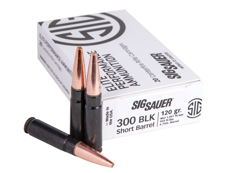 Sig Sauer .300 AAC Blackout Elite Performance Copper Solid 120 Grain 20/Box