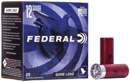 Federal 12 Gauge Game-Shok Game Load Upland #7.5 1 oz 2.75 in 250/Box