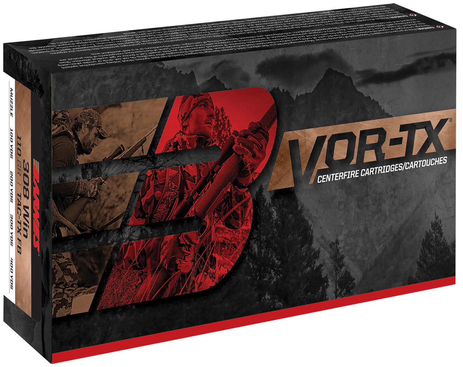 Barnes .338 Lapua Magnum VOR-TX LRX Boat Tail 280 Grain 20/Box