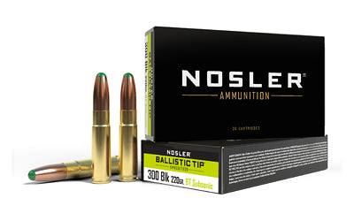 Nosler .300 AAC Blackout Suppressor Ready Ballistic Tip 220 Grain 20/Box