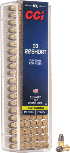 CCI .22 Short Specialty CB CB Short Lead Round Nose 29 Grain 100/Box