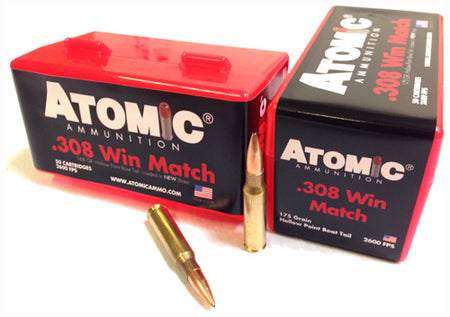 Atomic .308 Win / 7.62x51mm Match Jacketed Hollow Point 175 Grain 50/Box