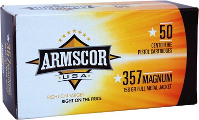 Armscor .357 Magnum Competition Full Metal Jacket 158 Grain 50/Box