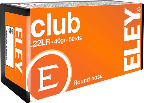 Eley .22 Long Rifle Club Round Nose 40 Grain 50/Box