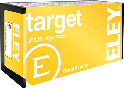 Eley .22 Long Rifle Target Round Nose 40 Grain 50/Box