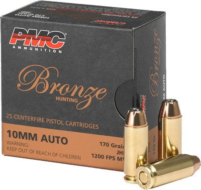 PMC 10mm Auto Bronze Jacketed Hollow Point 170 Grain 25/Box [Item 2307]