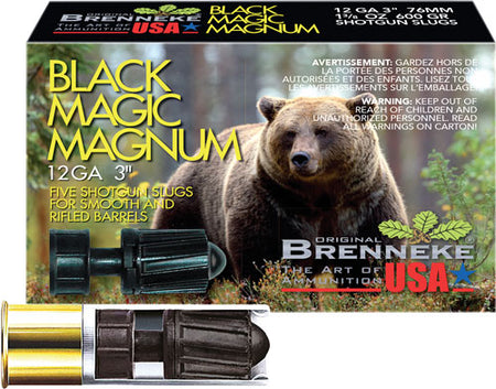 Brenneke 12 Gauge Black Magic Magnum Hunting Slug 1-3/8 oz 3 in 5/Box