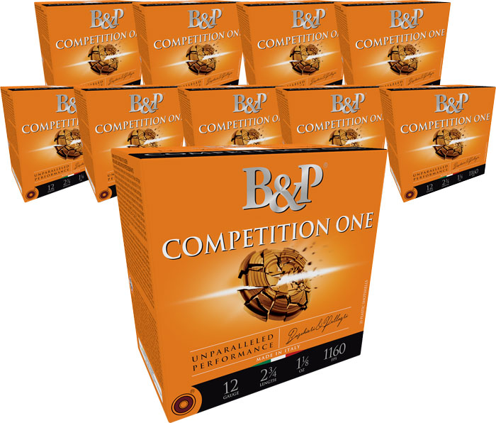 Baschieri and Pellagri 12 Gauge Competition One #8 1-1/8 oz 2.75 in 25/Box [Item 7072]