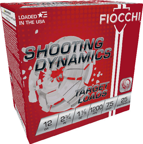 Fiocchi 12 Gauge Shooting Dynamics #7.5 1-1/8 oz 2.75 in 25/Box [Item 7115]