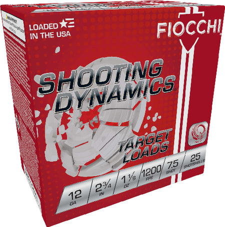 Fiocchi 12 Gauge Shooting Dynamics #7.5 1-1/8 oz 2.75 in 25/Box [Item 7115]