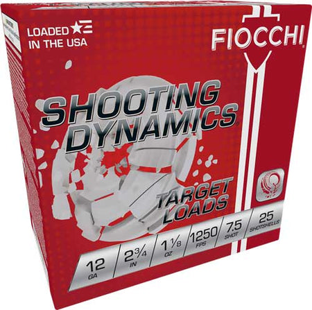 Fiocchi 12 Gauge Shooting Dynamics #7.5 1-1/8 oz 2.75 in 25/Box [Item 7146]