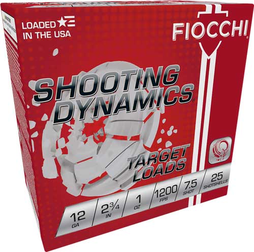 Fiocchi 12 Gauge Shooting Dynamics #7.5 1 oz 2.75 in 25/Box [Item 7100]