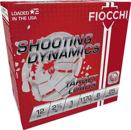 Fiocchi 12 Gauge Shooting Dynamics #8 1 oz 2.75 in 25/Box [Item 7153]