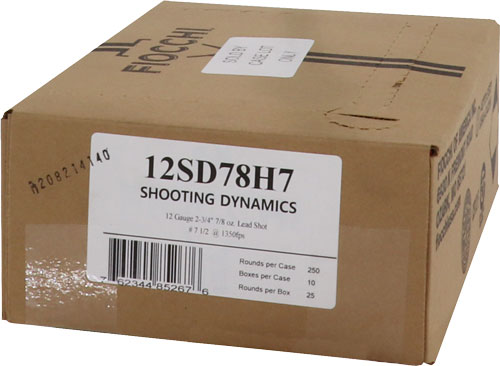Fiocchi 12 Gauge Shooting Dynamics #7.5 7/8 oz 2.75 in 25/Box [Item 7070]