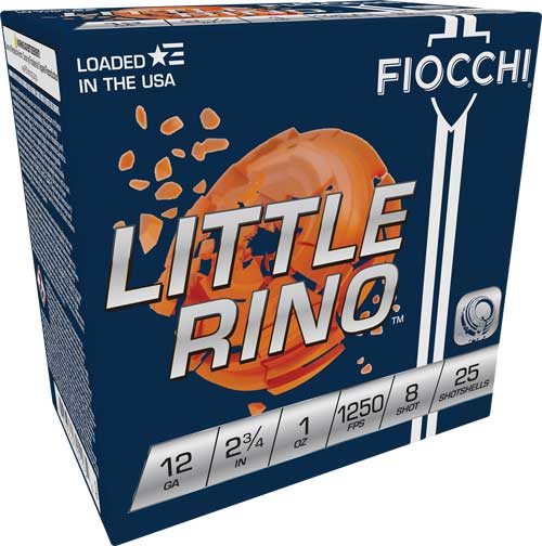 Fiocchi 12 Gauge Exacta Target Little Rino Target Handicap Load #8 1 oz 2.75 in 25/Box [Item 7103]