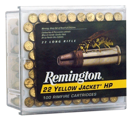 Remington .22 Long Rifle Yellow Jacket High Velocity Truncated Cone Hollow Point 33 Grain 100/Box