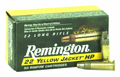 Remington .22 Long Rifle Yellow Jacket High Velocity Truncated Cone Hollow Point 33 Grain 50/Box