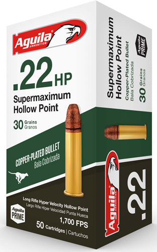 Aguila .22 Long Rifle Supermaximum Lead Hollow Point 30 Grain 1000/Box