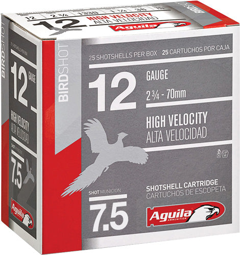 Aguila 12 Gauge Field High Velocity #7.5 1-1/4 oz 2.75 in 25/Box