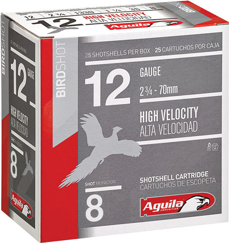 Aguila 12 Gauge Field High Velocity #8 1-1/4 oz 2.75 in 25/Box