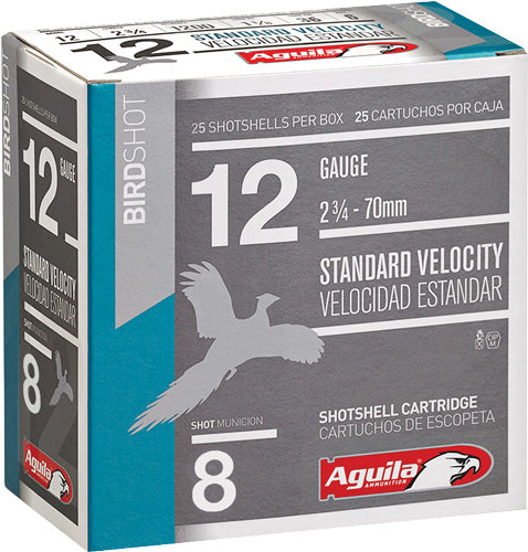 Aguila 12 Gauge Field Standard Velocity #8 1-1/8 oz 2.75 in 250/Box