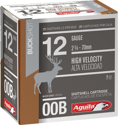 Aguila 12 Gauge Tactical High Velocity 9 pellets 00 Buck 1-1/8 oz 2.75 in 25/Box