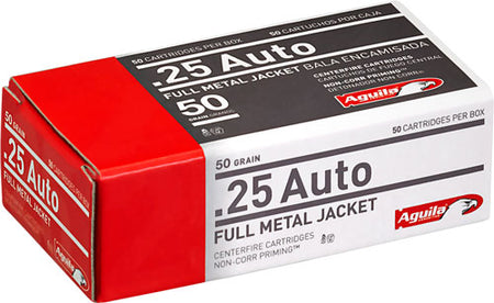 Aguila .25 ACP Target & Range Full Metal Jacket 50 Grain 50/Box