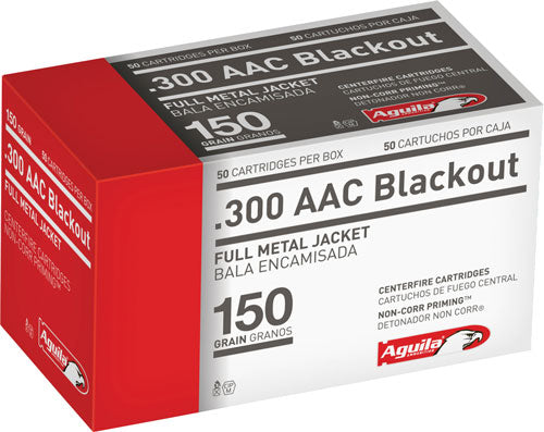 Aguila .300 AAC Blackout Target & Range Full Metal Jacket 150 Grain 50/Box