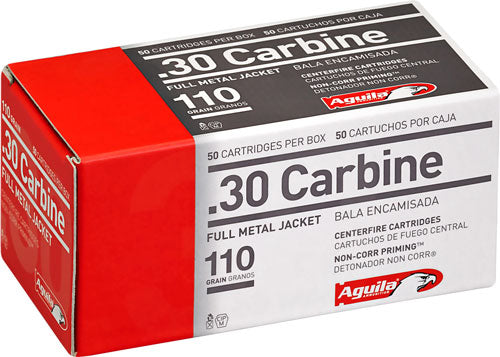 Aguila .30 Carbine Target & Range Full Metal Jacket 110 Grain 50/Box