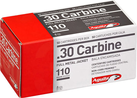 Aguila .30 Carbine Target & Range Full Metal Jacket 110 Grain 50/Box