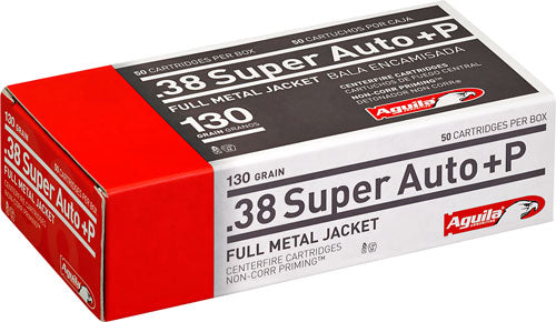 Aguila .38 Super Target & Range +P Full Metal Jacket 130 Grain 50/Box
