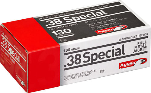 Aguila .38 Special Target & Range Full Metal Jacket 130 Grain 50/Box