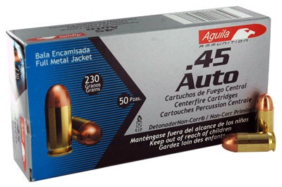 Aguila .45 ACP/Auto Target & Range Full Metal Jacket 230 Grain 50/Box